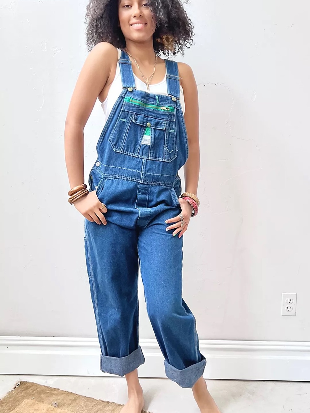 Vintage Liberty Denim Bib Overalls Distressed Grunge Workwear XS